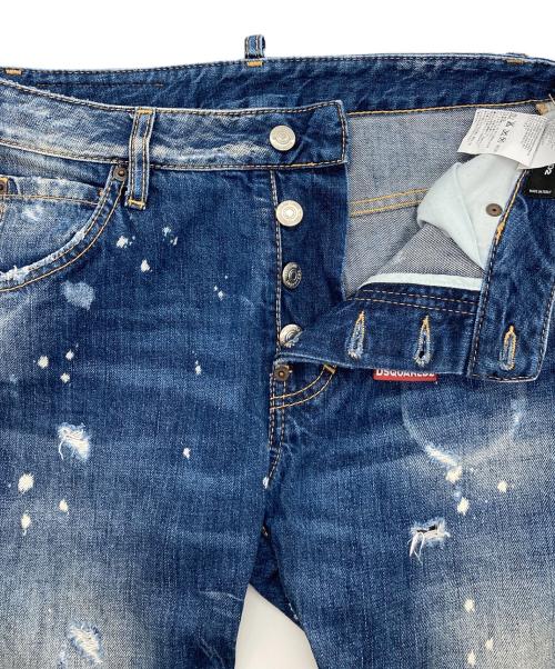 DSQUARED2（ディースクエアード）DSQUARED2 (ディースクエアード) KENNY JEAN スキニーデニムパンツ ボタンフライ インディゴ サイズ:38の古着・服飾アイテム