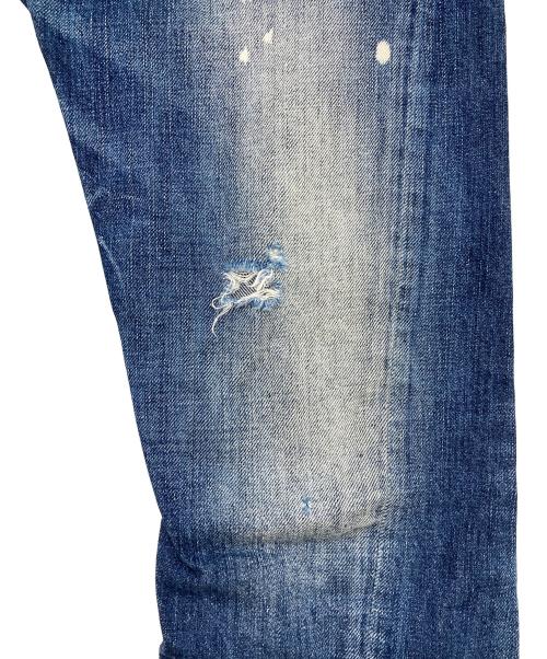 DSQUARED2（ディースクエアード）DSQUARED2 (ディースクエアード) KENNY JEAN スキニーデニムパンツ ボタンフライ インディゴ サイズ:38の古着・服飾アイテム