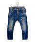 DSQUARED2（ディースクエアード）の古着「KENNY JEAN スキニーデニムパンツ ボタンフライ」｜インディゴ