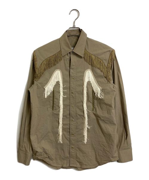 TOGA VIRILIS（トーガ ビリリース）TOGA VIRILIS (トーガ ビリリース) ウエスタンシャツ　 ベージュ サイズ:44の古着・服飾アイテム