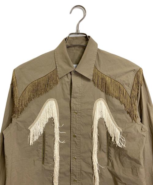 TOGA VIRILIS（トーガ ビリリース）TOGA VIRILIS (トーガ ビリリース) ウエスタンシャツ　 ベージュ サイズ:44の古着・服飾アイテム