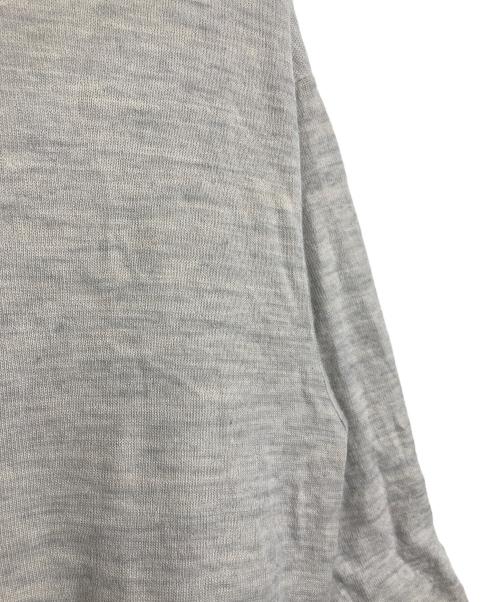 中川政七商店（ナカガワマサシチショウテン）中川政七商店 (ナカガワマサシチショウテン) 綿ウール接結のロングワンピース　長袖ワンピース　コットンウールニット　日本製 グレー サイズ:実寸参照の古着・服飾アイテム