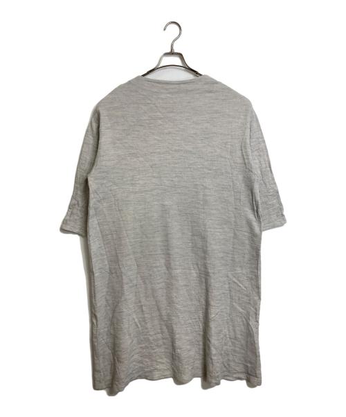 中川政七商店（ナカガワマサシチショウテン）中川政七商店 (ナカガワマサシチショウテン) 綿ウール接結のロングワンピース　長袖ワンピース　コットンウールニット　日本製 グレー サイズ:実寸参照の古着・服飾アイテム