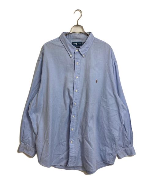 POLO RALPH LAUREN（ポロ・ラルフローレン）POLO RALPH LAUREN (ポロ・ラルフローレン) ボタンダウンシャツ サックスブルー サイズ:3XBの古着・服飾アイテム