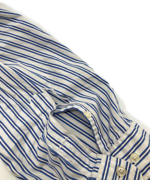 RALPH LAUREN（ラルフローレン）RALPH LAUREN (ラルフローレン) ボタンダウンシャツ　コットンシャツ　ストライプ ブルー×ホワイト サイズ:17 1/2の古着・服飾アイテム