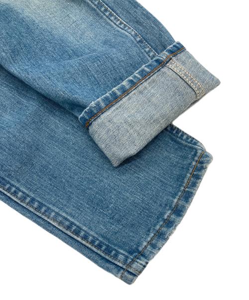 Wrangler（ラングラー）Wrangler (ラングラー) Ron Herman (ロンハーマン) 別注クロップドデニムパンツ　ダメージデニム スカイブルー サイズ:Mの古着・服飾アイテム