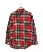 POLO COUNTRYポロカントリー）の古着「【古着】80's90'sチェックシャツ　80年代　90年代」｜レッド×グレー