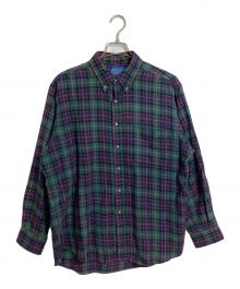 COUNTRY TRADITIONALS BY PENDLETON（ペンドルトン）の古着「【古着】　ボタンダウンチェックシャツ　USA製　カントリートラディショナルズ」｜グリーン