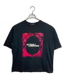 GROUND Y×河鍋暁斎（グラウンドワイ×カワナベ キョウサイ）の古着「プリントTシャツ ロゴプリントTシャツ」｜ブラック
