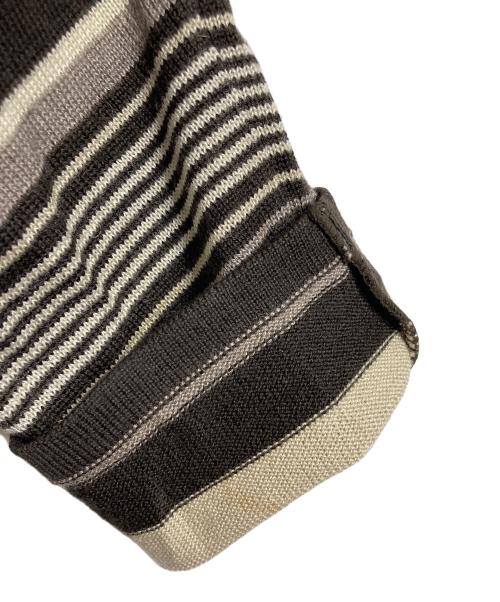 OLLEBOREBLA（アルベロベロ）OLLEBOREBLA (アルベロベロ) ブタさんモチーフ刺繍カーディガン　ブタさん　総柄　日本製 ブラウン サイズ:実寸参照の古着・服飾アイテム