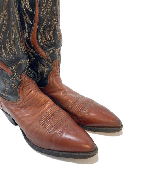 DANPOST（ダンポスト）DANPOST (ダンポスト) ウェスタンブーツ　ロングブーツ　レザーブーツ ブラウン サイズ:US7.5の古着・服飾アイテム