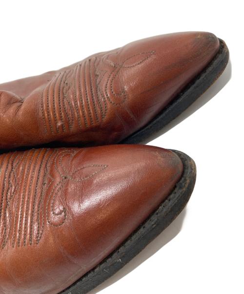 DANPOST（ダンポスト）DANPOST (ダンポスト) ウェスタンブーツ　ロングブーツ　レザーブーツ ブラウン サイズ:US7.5の古着・服飾アイテム