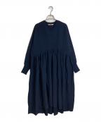 Curensologyカレンソロジー）の古着「Curensology Vネックニットワンピース」｜ネイビー