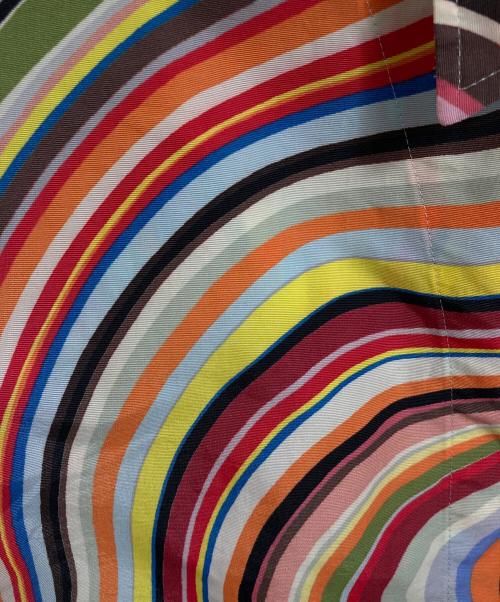Paul Smith London（ポールスミスロンドン）Paul Smith London (ポールスミスロンドン) 幾何学柄ジップアップシャツ　ジップシャツ　半袖シャツ　総柄 マルチカラー サイズ:Mの古着・服飾アイテム