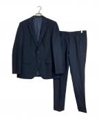 HUGO BOSSヒューゴ ボス）の古着「セットアップスーツ　LANIFICIO TESSE BIELLA社製生地」｜ネイビー