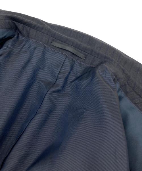 BOSS HUGO BOSS（ボス ヒューゴボス）BOSS HUGO BOSS (ボス ヒューゴボス) セットアップストライプスーツ　 super 110’S グレー×ネイビー サイズ:50の古着・服飾アイテム