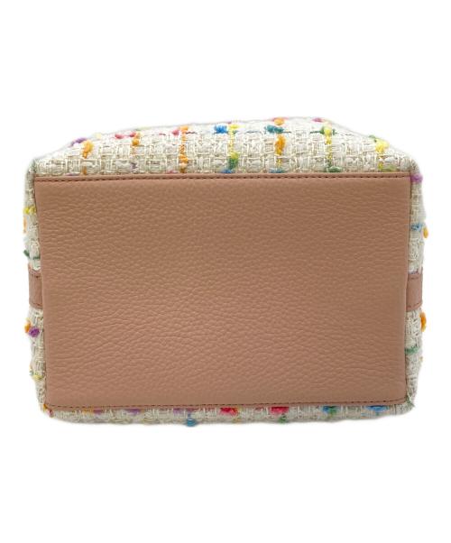 VASIC（ヴァジック）VASIC (ヴァジック) BOND MINI TWEED/巾着ハンドバッグ ホワイト サイズ:実寸参照の古着・服飾アイテム