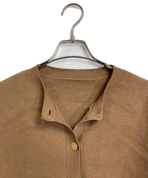 Noble（ノーブル）Noble (ノーブル) ダブル編みショートカーデ カーディガン ブラウン サイズ:実寸参照の古着・服飾アイテム