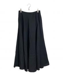 AK+1（エーケーワン）の古着「ウールリネンバイアススカート」｜ブラック