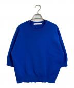FRAMeWORKフレームワーク）の古着「ウォッシャブルスムースプルオーバー　混ニット」｜ブルー