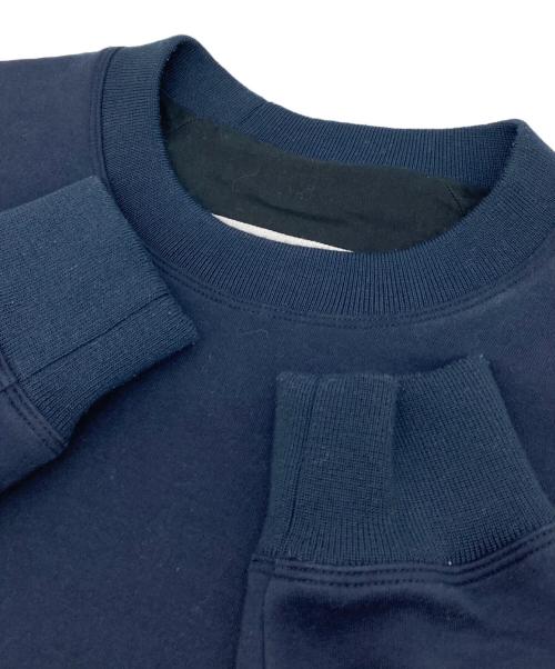 MM6 Maison Margiela（エムエムシックスメゾンマルジェラ）MM6 Maison Margiela (エムエムシックスメゾンマルジェラ) ポリアミド混紡スーツスウェットシャツ　MM6 ネイビー サイズ:Sの古着・服飾アイテム