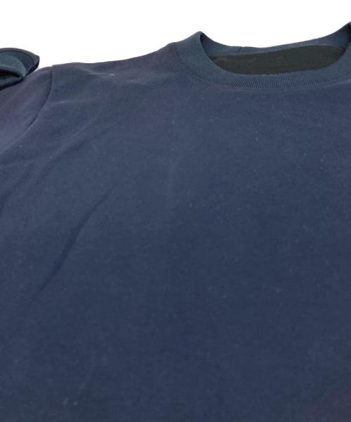 MM6 Maison Margiela（エムエムシックスメゾンマルジェラ）MM6 Maison Margiela (エムエムシックスメゾンマルジェラ) ポリアミド混紡スーツスウェットシャツ　MM6 ネイビー サイズ:Sの古着・服飾アイテム