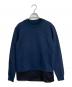 MM6 Maison Margiela（エムエムシックスメゾンマルジェラ）の古着「ポリアミド混紡スーツスウェットシャツ　MM6」｜ネイビー