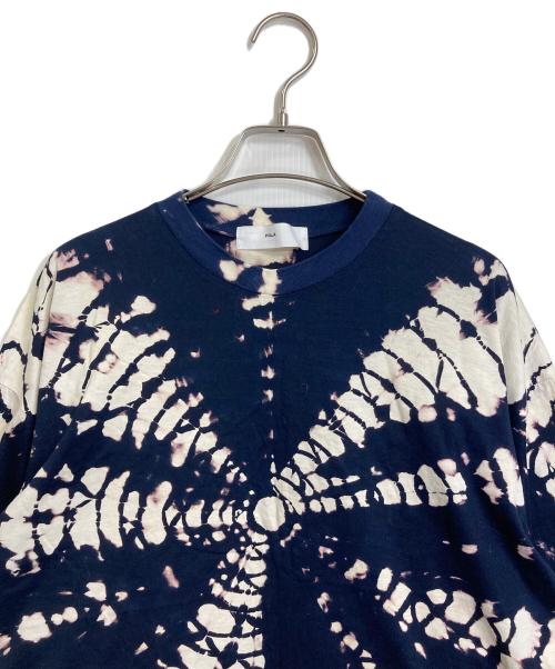 TOGA PULLA（トーガ プルラ）TOGA PULLA (トーガ プルラ) silkete tie dye top 2 タイダイT ネイビー サイズ:36の古着・服飾アイテム