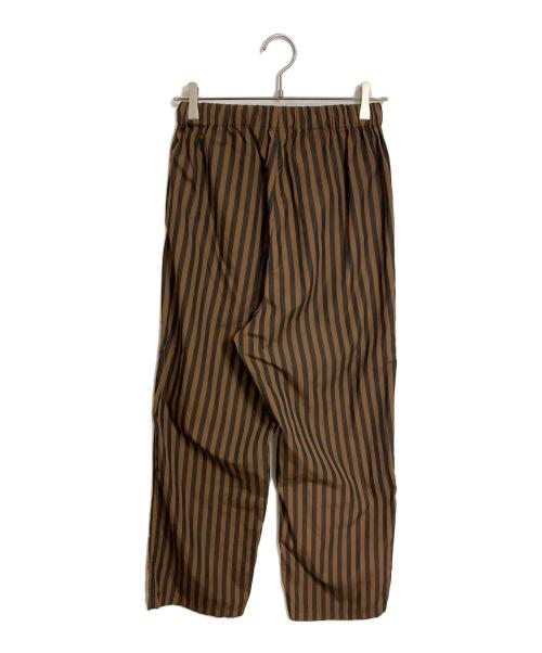 loomer（ルーマー）loomer (ルーマー) FRAMeWORK (フレームワーク) 別注ボタニカルダイ ストライプパンツ イージーパンツ ブラウン サイズ:1の古着・服飾アイテム
