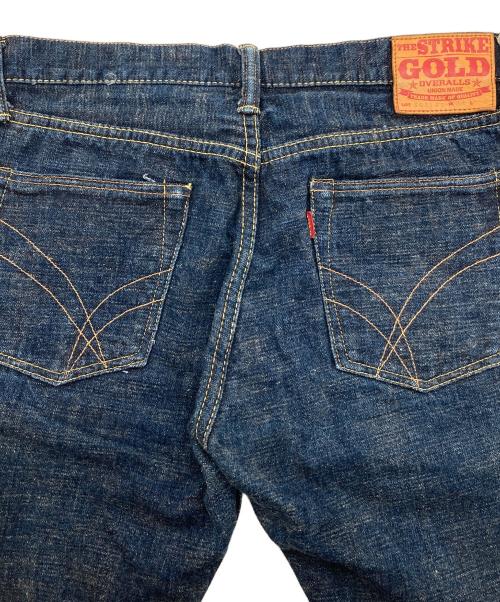 THE STRIKE GOLD（ストライクゴールド）the strike gold (ストライクゴールド) 右綾 15ozセルビッジデニムパンツ インディゴ サイズ:W34の古着・服飾アイテム