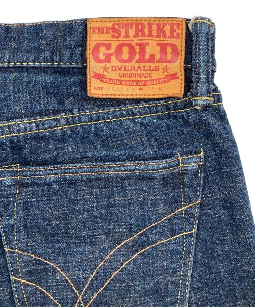 THE STRIKE GOLD（ストライクゴールド）the strike gold (ストライクゴールド) 右綾 15ozセルビッジデニムパンツ インディゴ サイズ:W34の古着・服飾アイテム