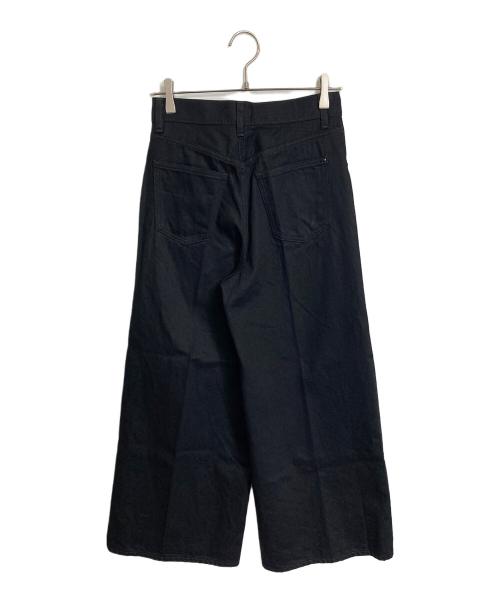 woadblue（ウォードブルー）woadblue (ウォードブルー) ワイドデニムパンツ WIDE DENIM ジップフライデニムパンツ 5P ブラック サイズ:W23の古着・服飾アイテム