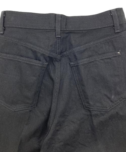 woadblue（ウォードブルー）woadblue (ウォードブルー) ワイドデニムパンツ WIDE DENIM ジップフライデニムパンツ 5P ブラック サイズ:W23の古着・服飾アイテム