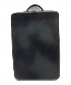 MOTHERHOUSEマザーハウス）の古着「アンティーク ミニマル バックパック　レザーリュック　薄型」｜ブラック