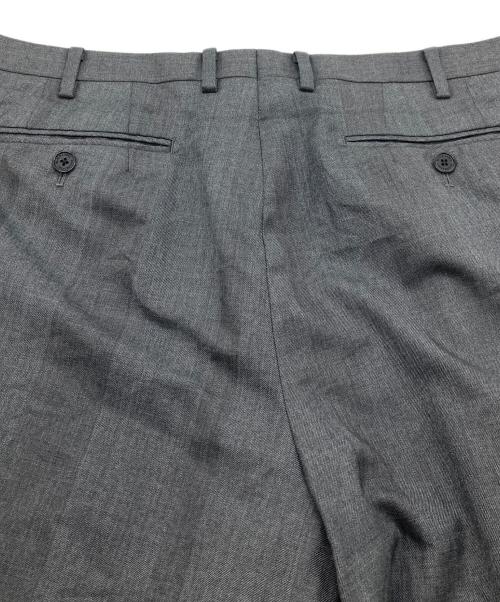 BLACK LABEL CRESTBRIDGE（ブラックレーベル クレストブリッジ）BLACK LABEL CRESTBRIDGE (ブラックレーベル クレストブリッジ) チェック総柄セットアップスーツ　パンツスーツ　セットアップスーツ　J∞Quality 生地 グレー サイズ:42の古着・服飾アイテム