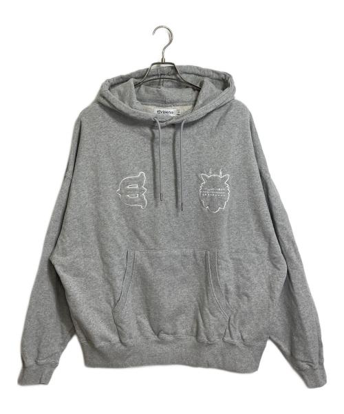 EVISEN（エビセン）EVISEN (エビセン) TORA EVI LOGO HOODIE パーカー フーディ― グレー サイズ:Lの古着・服飾アイテム