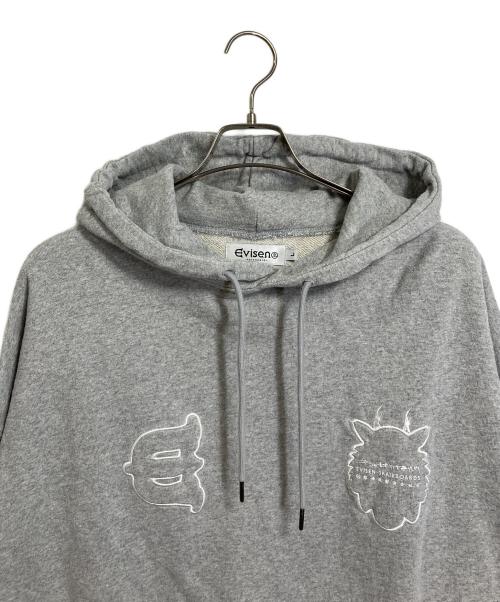 EVISEN（エビセン）EVISEN (エビセン) TORA EVI LOGO HOODIE パーカー フーディ― グレー サイズ:Lの古着・服飾アイテム