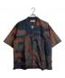 EVISEN（エビセン）の古着「EVIHENGE SHIRT オープンカラーシャツ 総柄シャツ」｜ブラウン