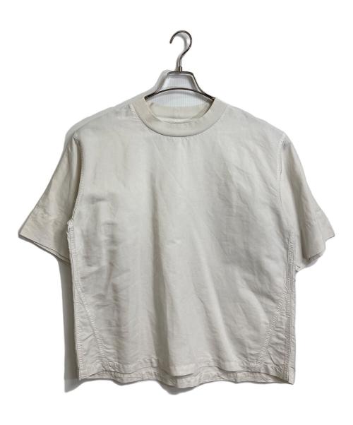 MHL（エムエイチエル）MHL (エムエイチエル) DRY COTTON LINEN P/O SHIRT  ドライコットンリネンプルオーバーシャツ　半袖トップス アイボリー サイズ:Ⅰの古着・服飾アイテム
