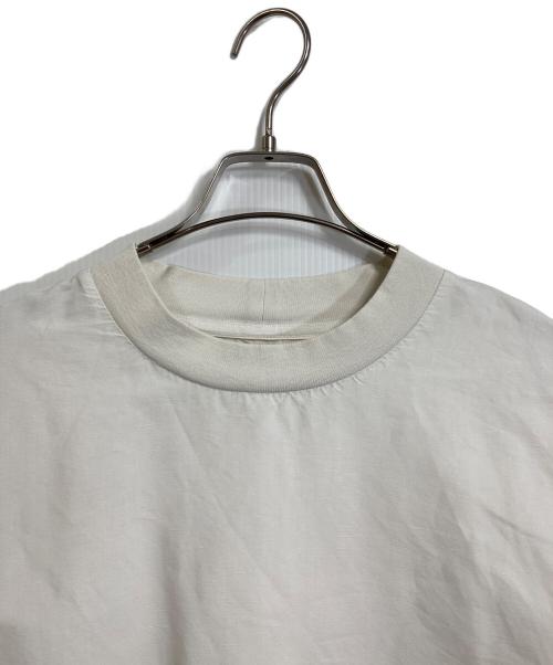 MHL（エムエイチエル）MHL (エムエイチエル) DRY COTTON LINEN P/O SHIRT  ドライコットンリネンプルオーバーシャツ　半袖トップス アイボリー サイズ:Ⅰの古着・服飾アイテム