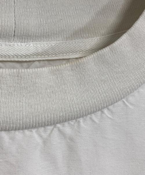 MHL（エムエイチエル）MHL (エムエイチエル) DRY COTTON LINEN P/O SHIRT  ドライコットンリネンプルオーバーシャツ　半袖トップス アイボリー サイズ:Ⅰの古着・服飾アイテム