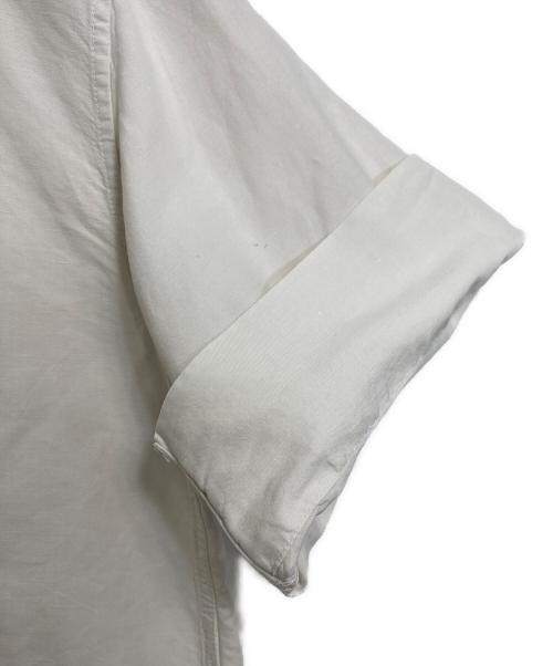 MHL（エムエイチエル）MHL (エムエイチエル) DRY COTTON LINEN P/O SHIRT  ドライコットンリネンプルオーバーシャツ　半袖トップス アイボリー サイズ:Ⅰの古着・服飾アイテム