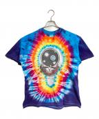 TEDMANテッドマン）の古着「【古着】80’S タイダイTシャツ　半袖カットソー　Tシャツ　Tee space your face 1987 Grateful Dead   80年代　USA製」｜ブルー×イエロー