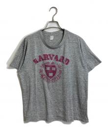 sports wear（スポーツウェア）の古着「【古着】80’SヴィンテージTシャツ ハーバード大学 染み込み 2段プリント　80年代　カレッジTシャツ　USA製」｜グレー