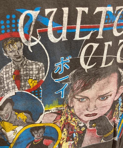 VINTAGE（ヴィンテージ）VINTAGE (ヴィンテージ) 【古着】80’SラグランバンドTシャツ/CULTURE CLUB カタカナ入り　80年代 ブラック×パープルネイビー サイズ:Mの古着・服飾アイテム