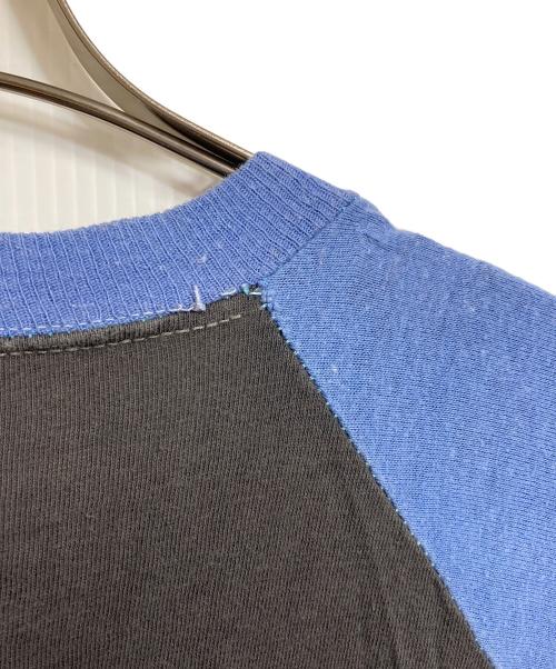 VINTAGE（ヴィンテージ）VINTAGE (ヴィンテージ) 【古着】80’SラグランバンドTシャツ/CULTURE CLUB カタカナ入り　80年代 ブラック×パープルネイビー サイズ:Mの古着・服飾アイテム