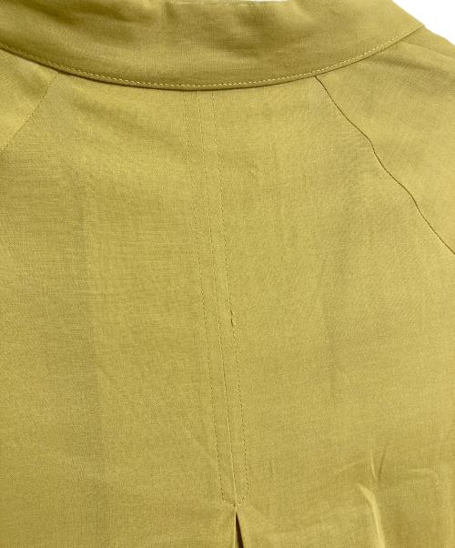 icB（アイシービー）icB (アイシービー) Wrinkle Sheer ライトアウター スプリングコート イエロー サイズ:2の古着・服飾アイテム