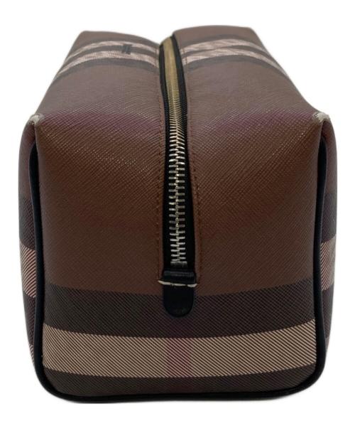 BURBERRY（バーバリー）BURBERRY (バーバリー) セカンドバッグ　ハンドバック　バーバリーチェック ブラウン サイズ:実寸参照の古着・服飾アイテム