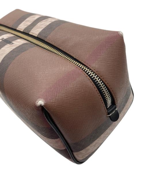 BURBERRY（バーバリー）BURBERRY (バーバリー) セカンドバッグ　ハンドバック　バーバリーチェック ブラウン サイズ:実寸参照の古着・服飾アイテム