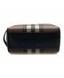 中古・古着 BURBERRY (バーバリー) セカンドバッグ　ハンドバック　バーバリーチェック ブラウン サイズ:実寸参照：19000円